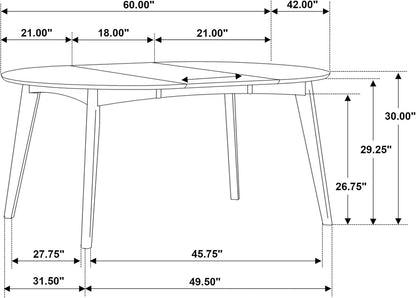 Elegant Wooden Dining Table Set 5-Piece Kitchen Furniture