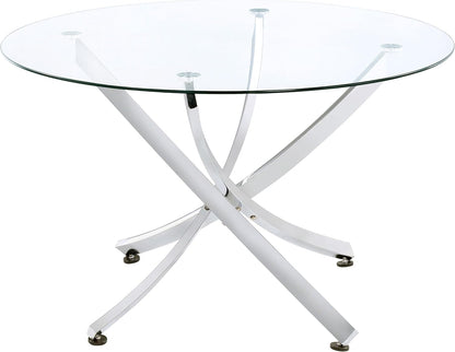 Elegant White Dining Table Set