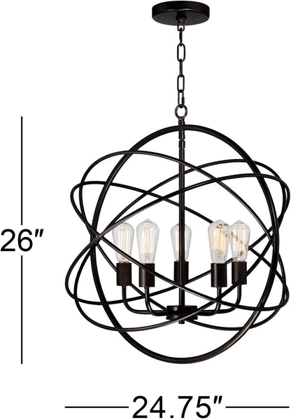 Modern Industrial Chandelier Ceiling Light 5-Light Fixture