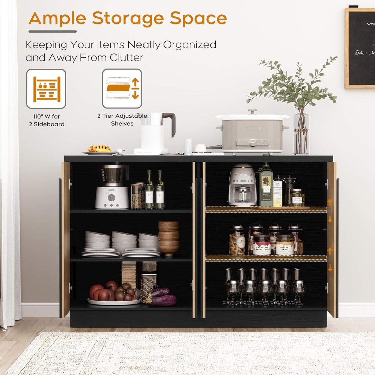 Modern Sideboard Credenza for Stylish Home Storage