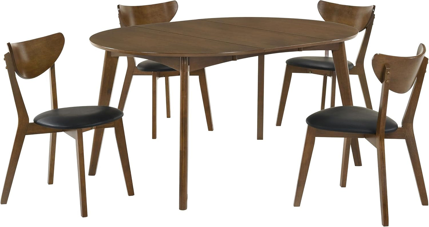 Elegant Wooden Dining Table Set 5-Piece Kitchen Furniture