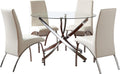 Elegant White Dining Table Set
