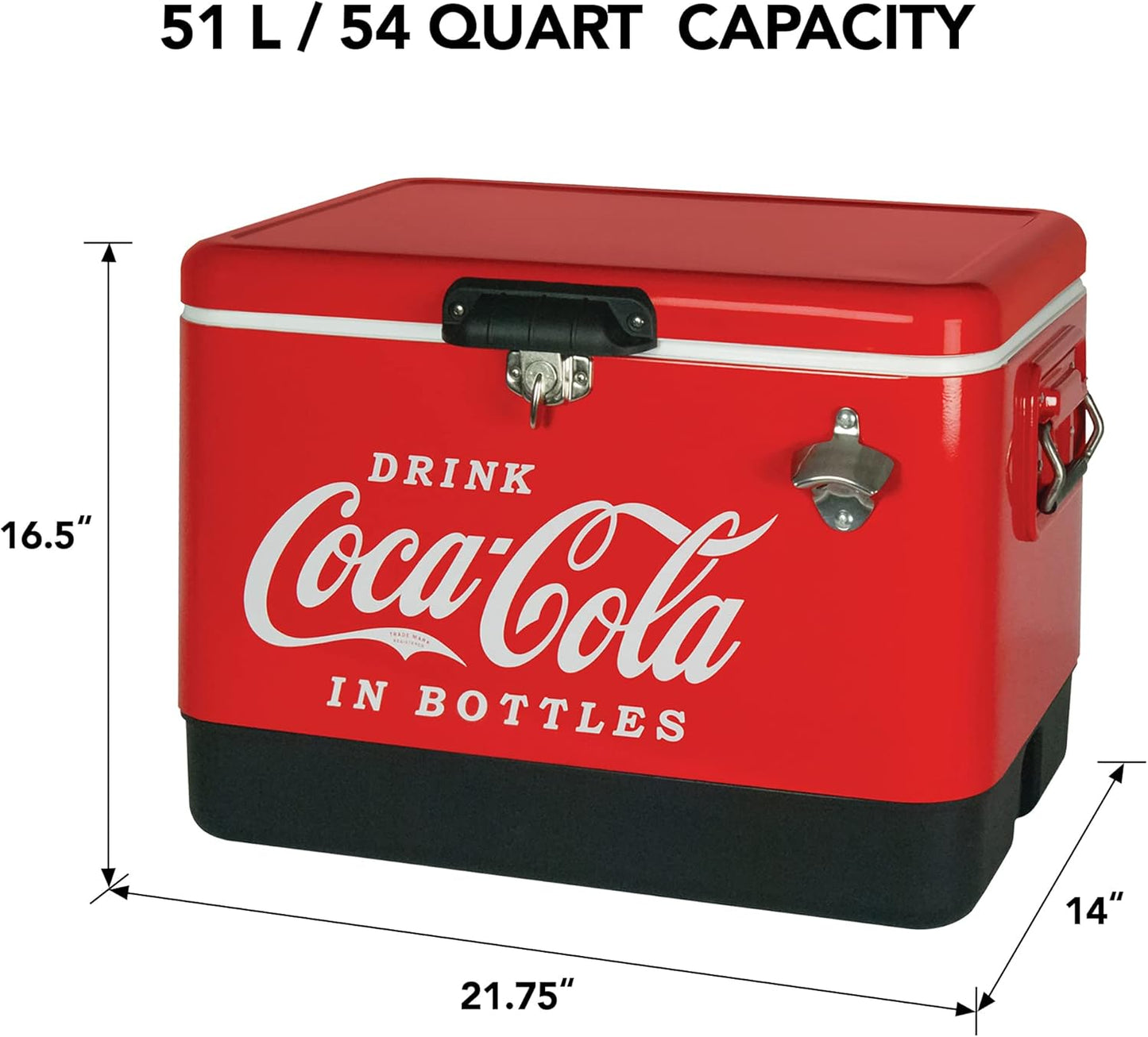 Retro-Style Beverage Cooler for Camping & Tailgating
