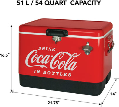 Retro-Style Beverage Cooler for Camping & Tailgating
