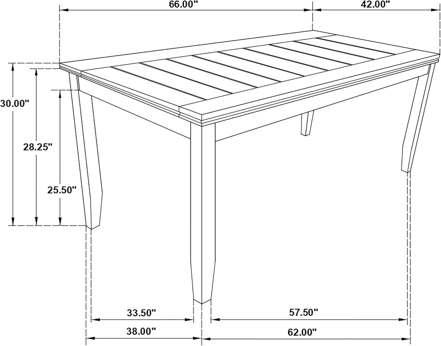 Modern Rectangular Dining Table for Warm Family Gatherings