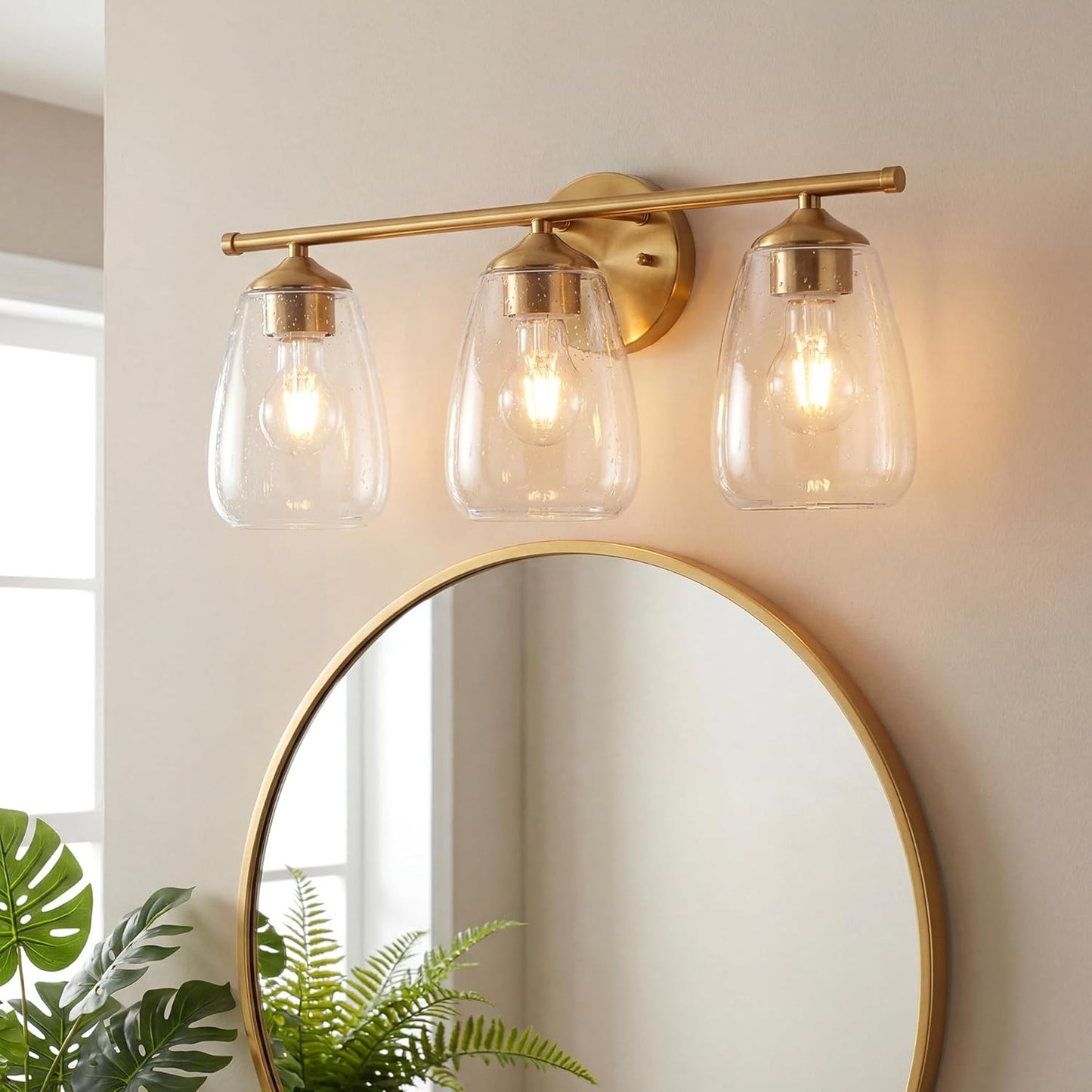 Soft Glow 3-Light Wall Lamp for Bathroom & Bedroom 💡