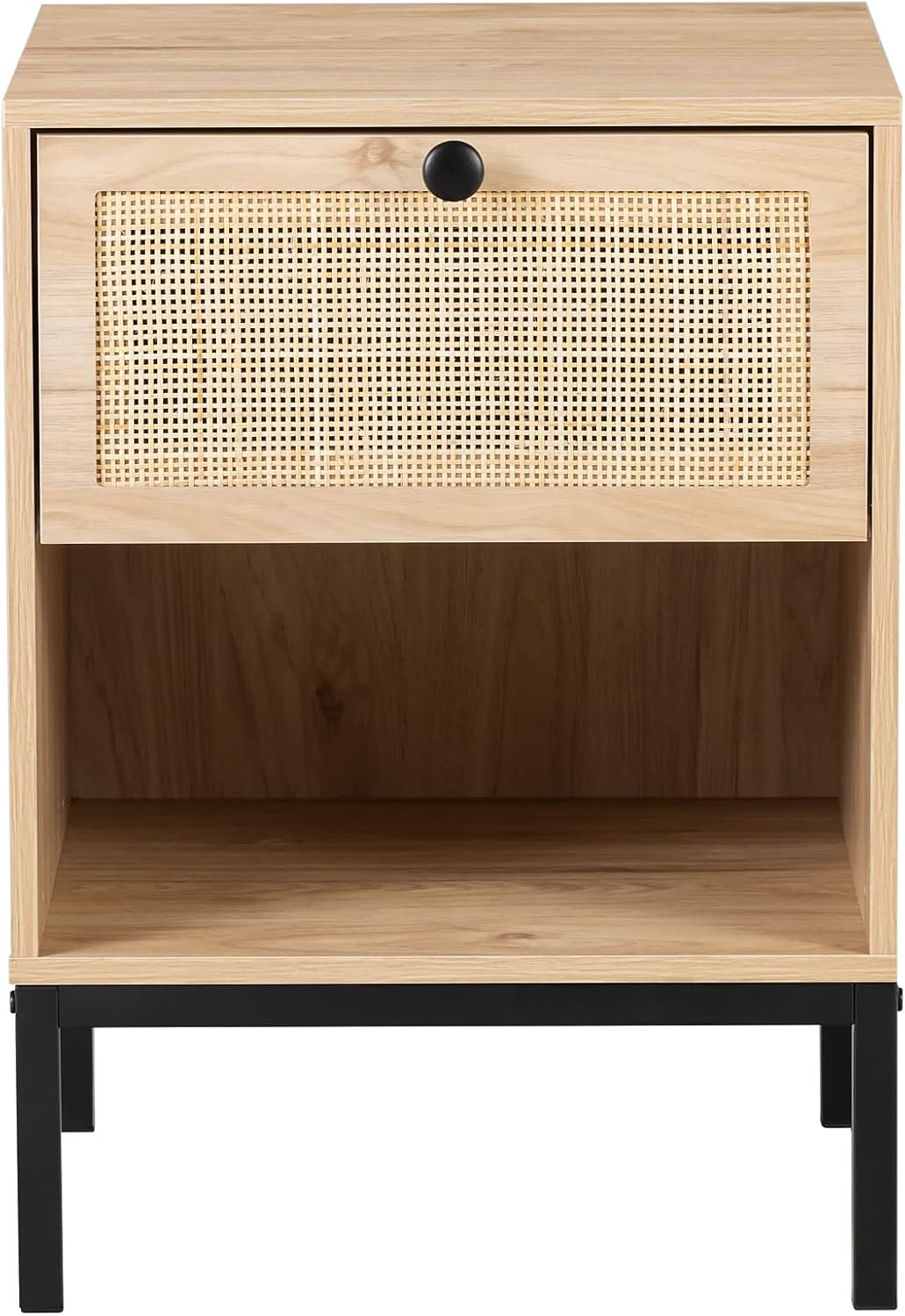 Natural Wood Nightstand Bedside Table Handmade Minimalist Style