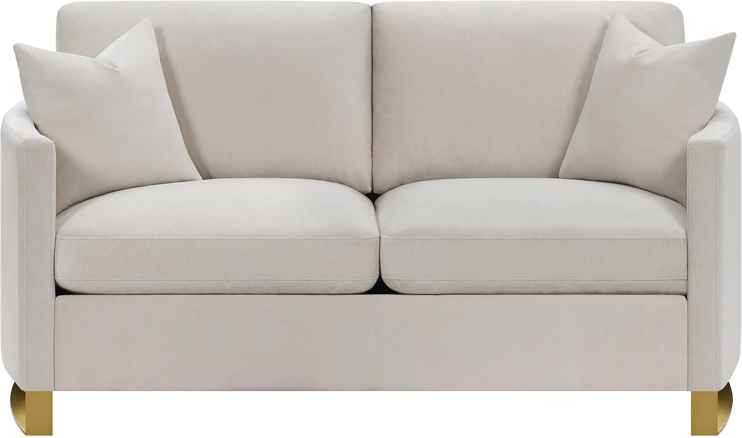 Elegant 2-Piece Velvet Sofa Set for Modern Living Rooms