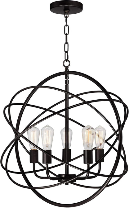 Modern Industrial Chandelier Ceiling Light 5-Light Fixture