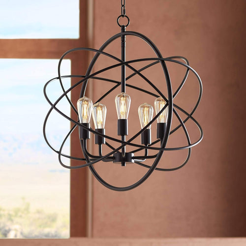 Modern Industrial Chandelier Ceiling Light 5-Light Fixture