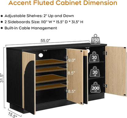 Modern Sideboard Credenza for Stylish Home Storage