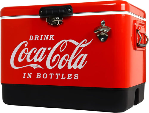 Retro-Style Beverage Cooler for Camping & Tailgating