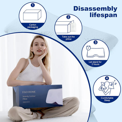 Neck-Friendly Memory Foam Pillow for Better Sleep