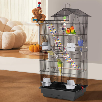 Multi-Functional Bird Cage Small Parrot & Cockatiel Home