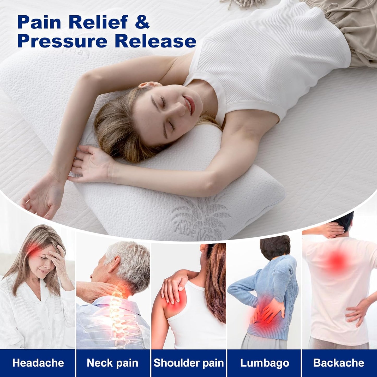 Neck-Friendly Memory Foam Pillow for Better Sleep