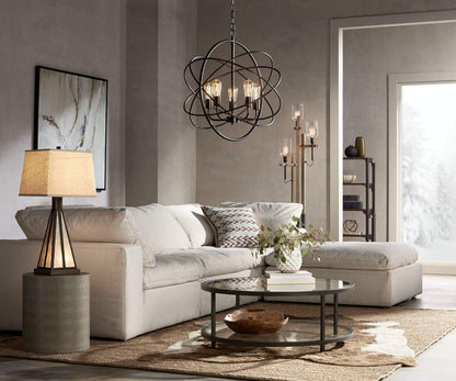 Modern Industrial Chandelier Ceiling Light 5-Light Fixture