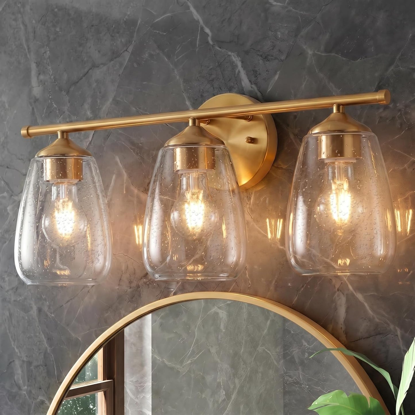 Soft Glow 3-Light Wall Lamp for Bathroom & Bedroom 💡