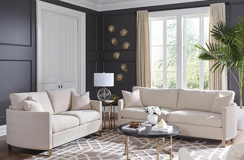 Elegant 2-Piece Velvet Sofa Set for Modern Living Rooms
