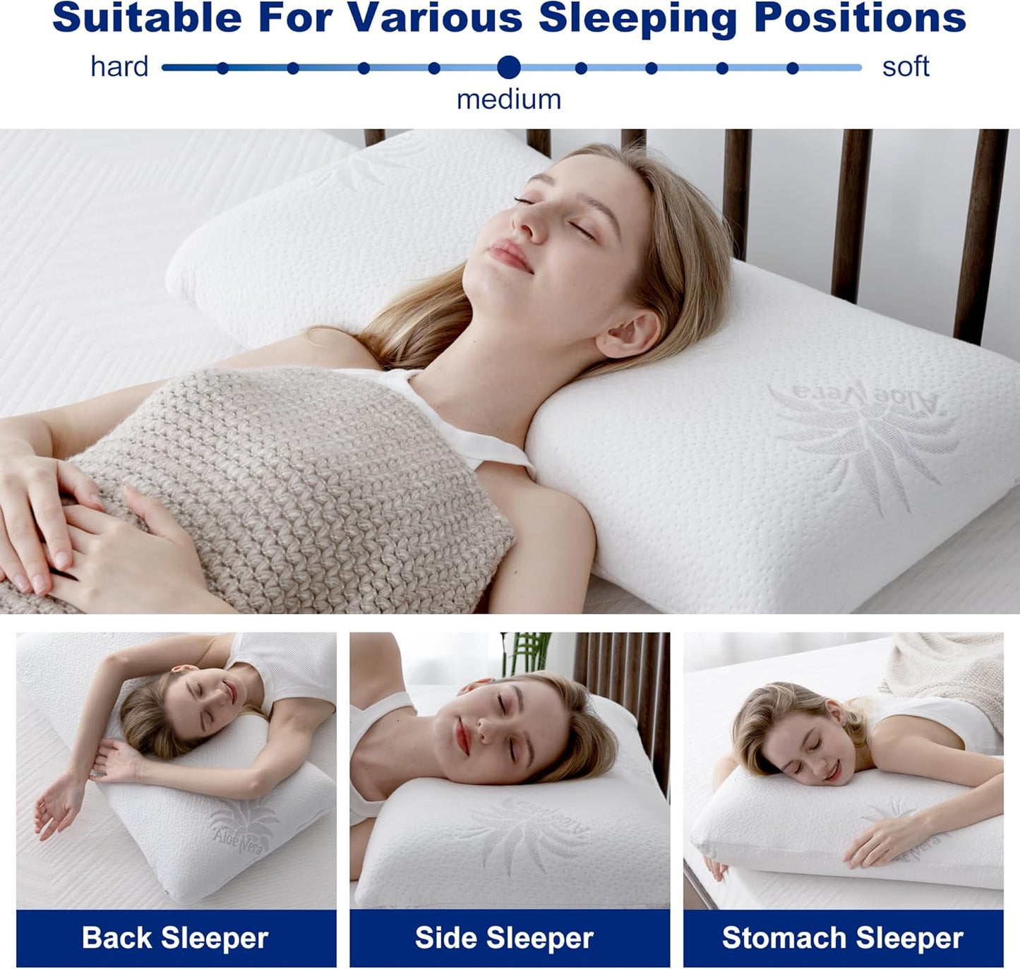 Neck-Friendly Memory Foam Pillow for Better Sleep