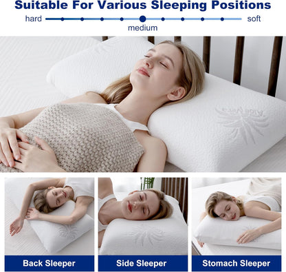 Neck-Friendly Memory Foam Pillow for Better Sleep