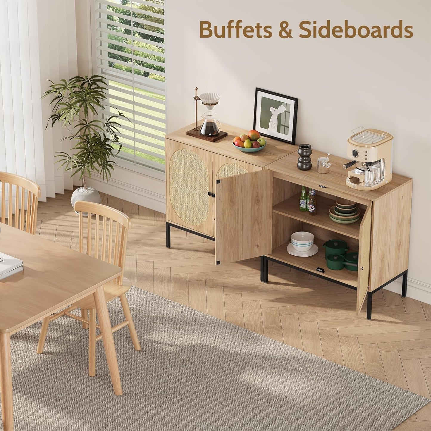 Handmade Wooden Sideboard for Storage & Decor